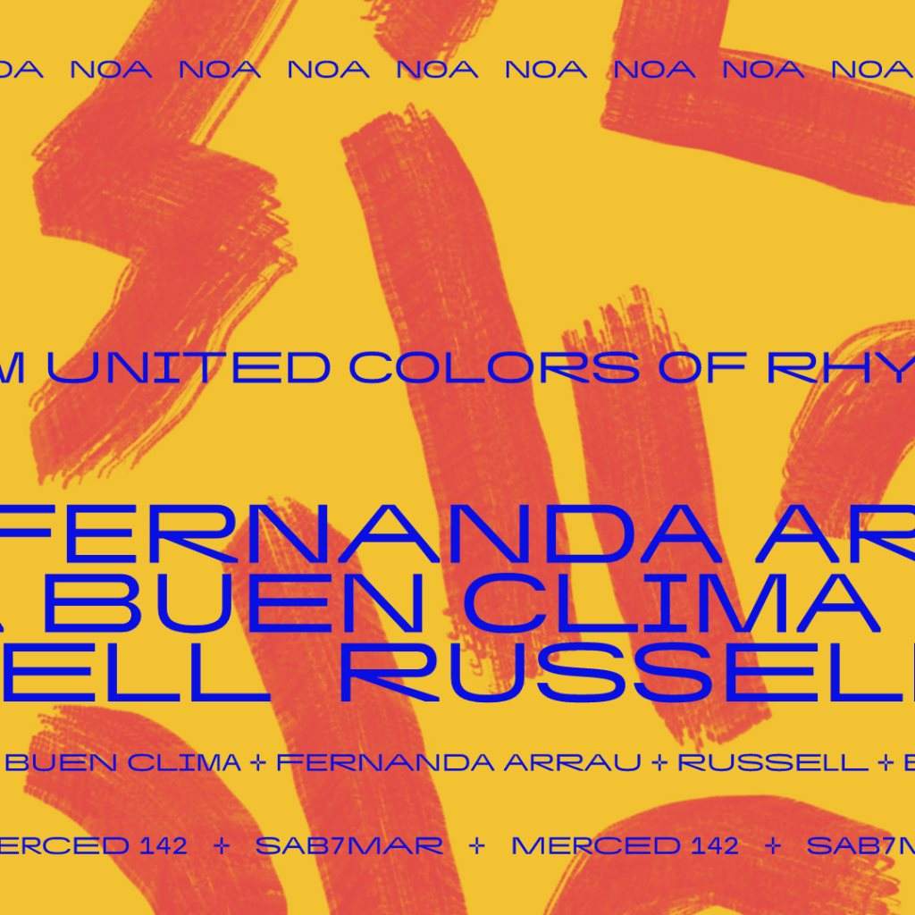 United Colors Of Rhythm x Noa Noa: Fernanda Arrau, Russell, Buen Clima - Página frontal