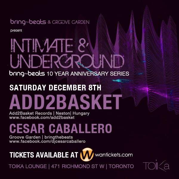 Intimate & Underground V16 with Add2basket & Cesar Caballero - Página frontal