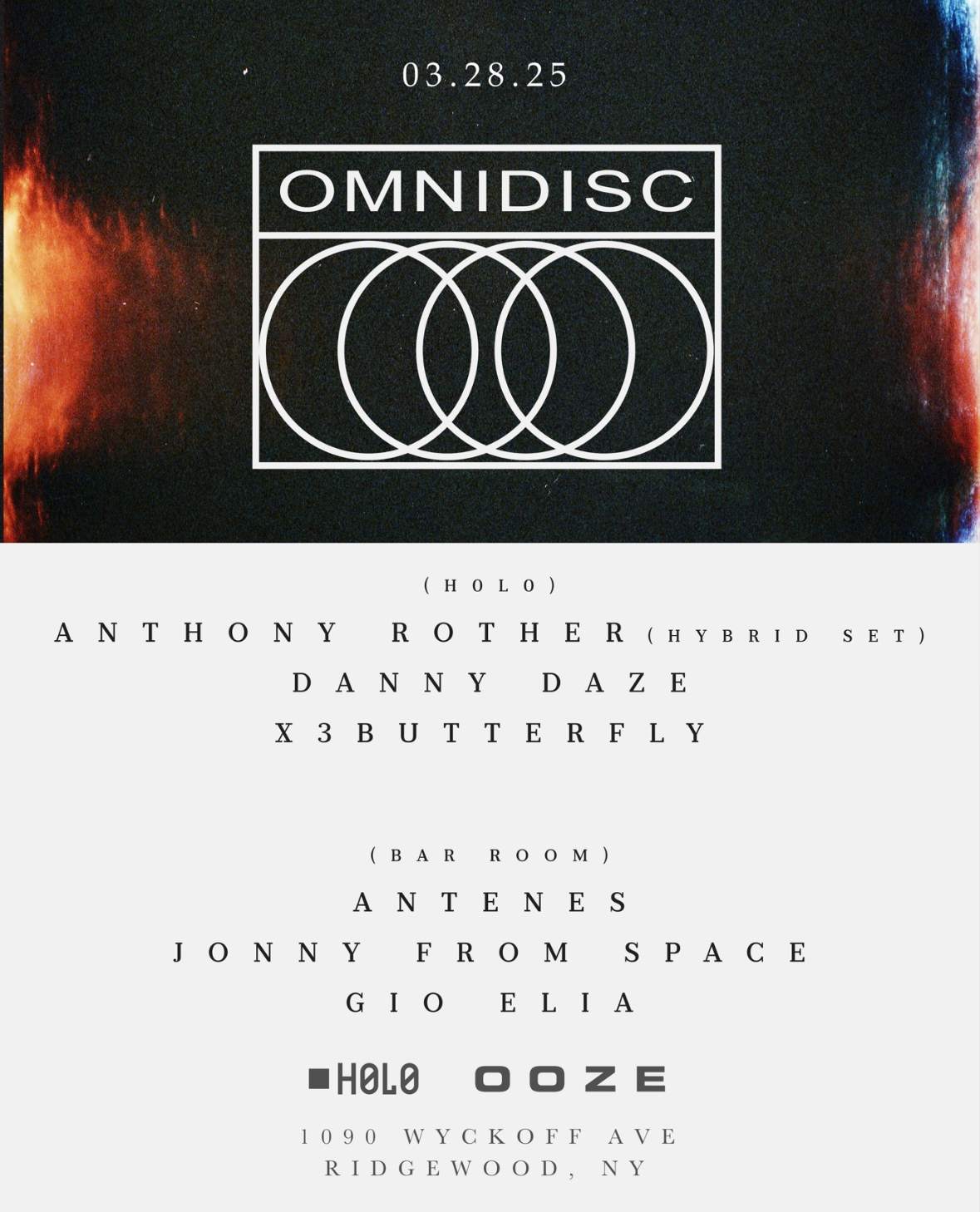 OOZE presents Omnidisc: Anthony Rother / Danny Daze / Jonny