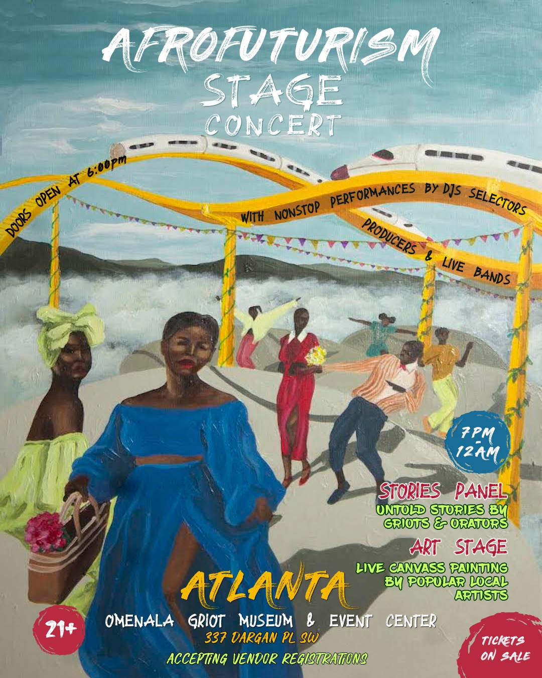 Afrofuturism Stage Concert: Atlanta - フライヤー表