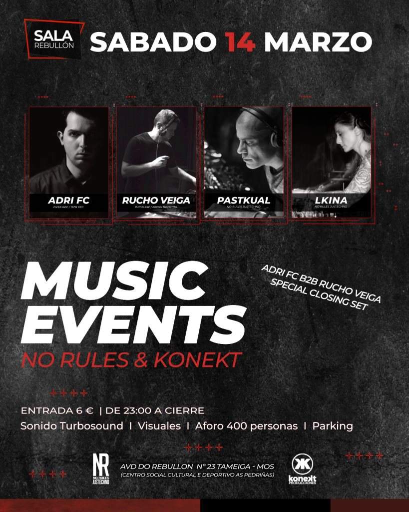 No Rules & Konekt Music Events #001 - Página frontal