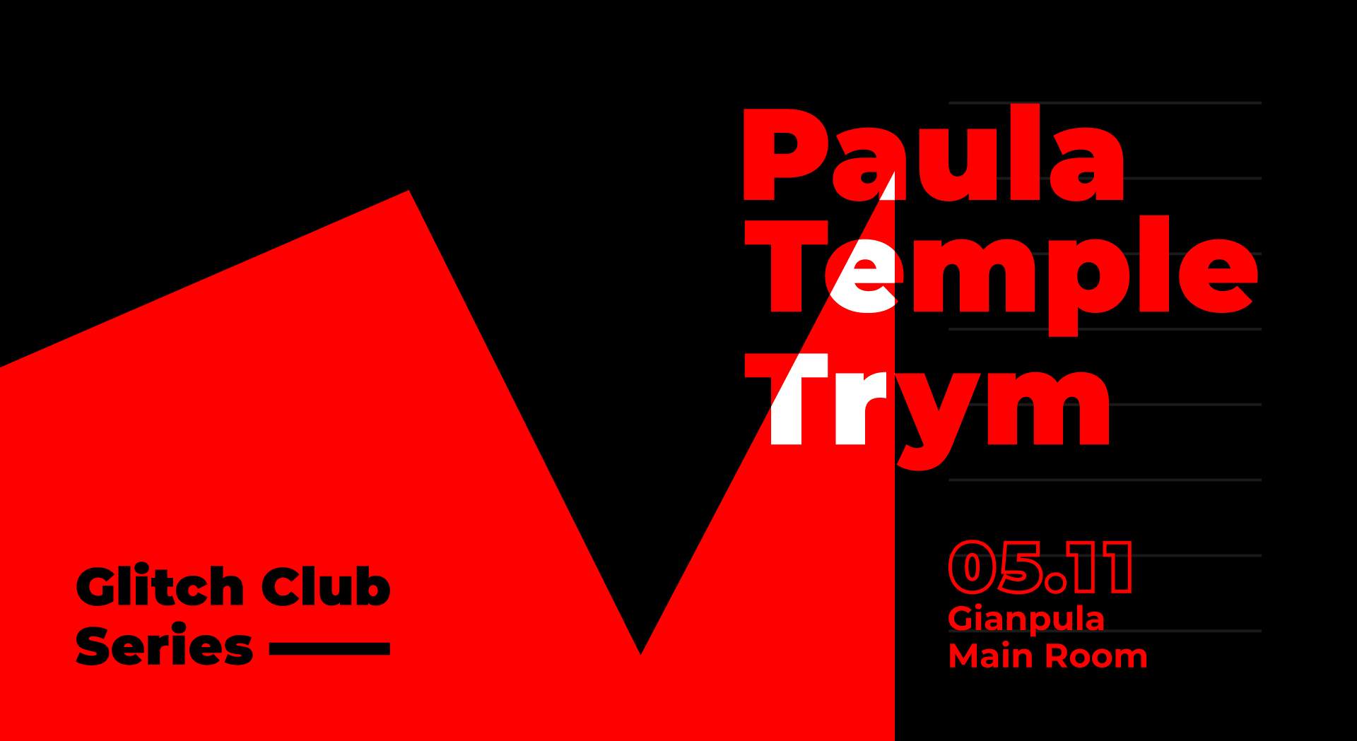 Glitch Club Series: Paula Temple, Trym - Página frontal