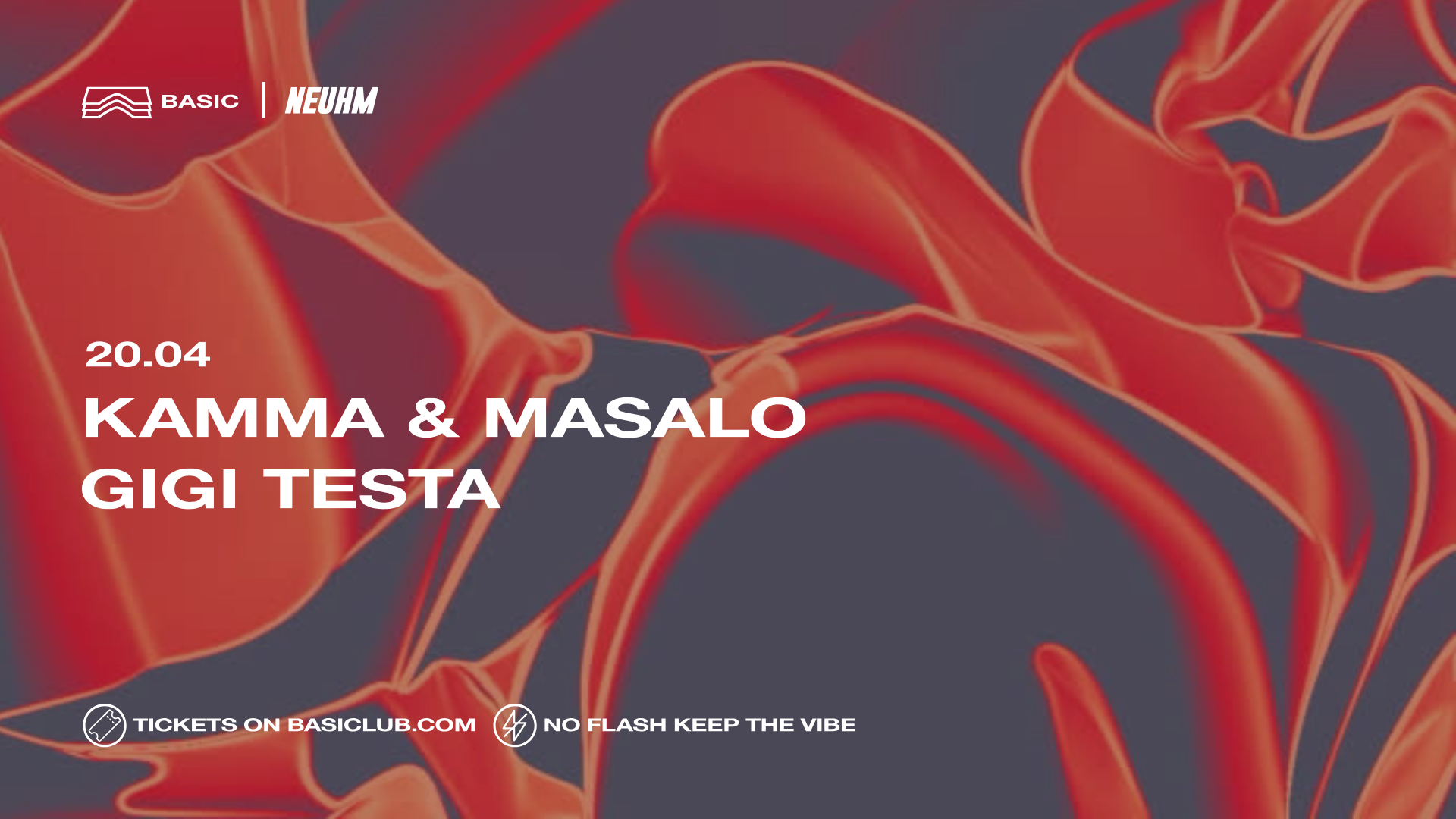 NEUHM • Kamma & Masalo + Gigi Testa - フライヤー表