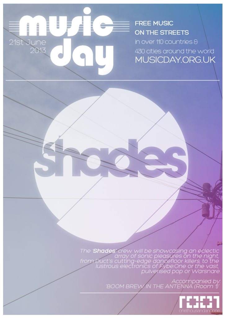 Music Day with Manni Dee & Shades Rec. Showcase - Página frontal