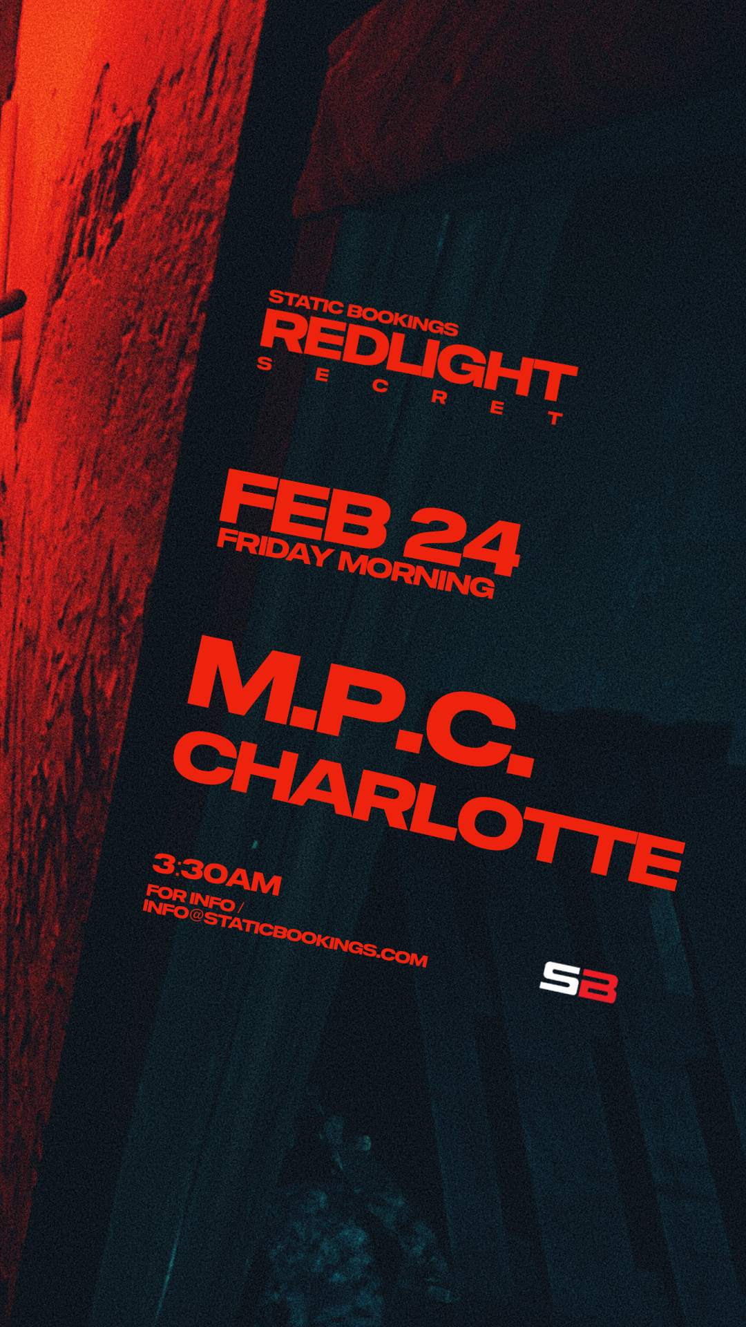 staticbookings presents: Red Light Secrets Friday morning after hours ...