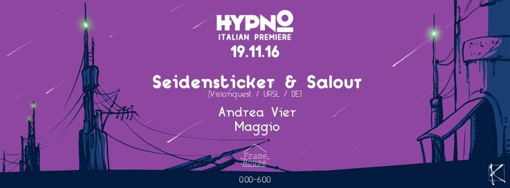 Hypno Italian Première: Seidensticker & Salour - Página frontal