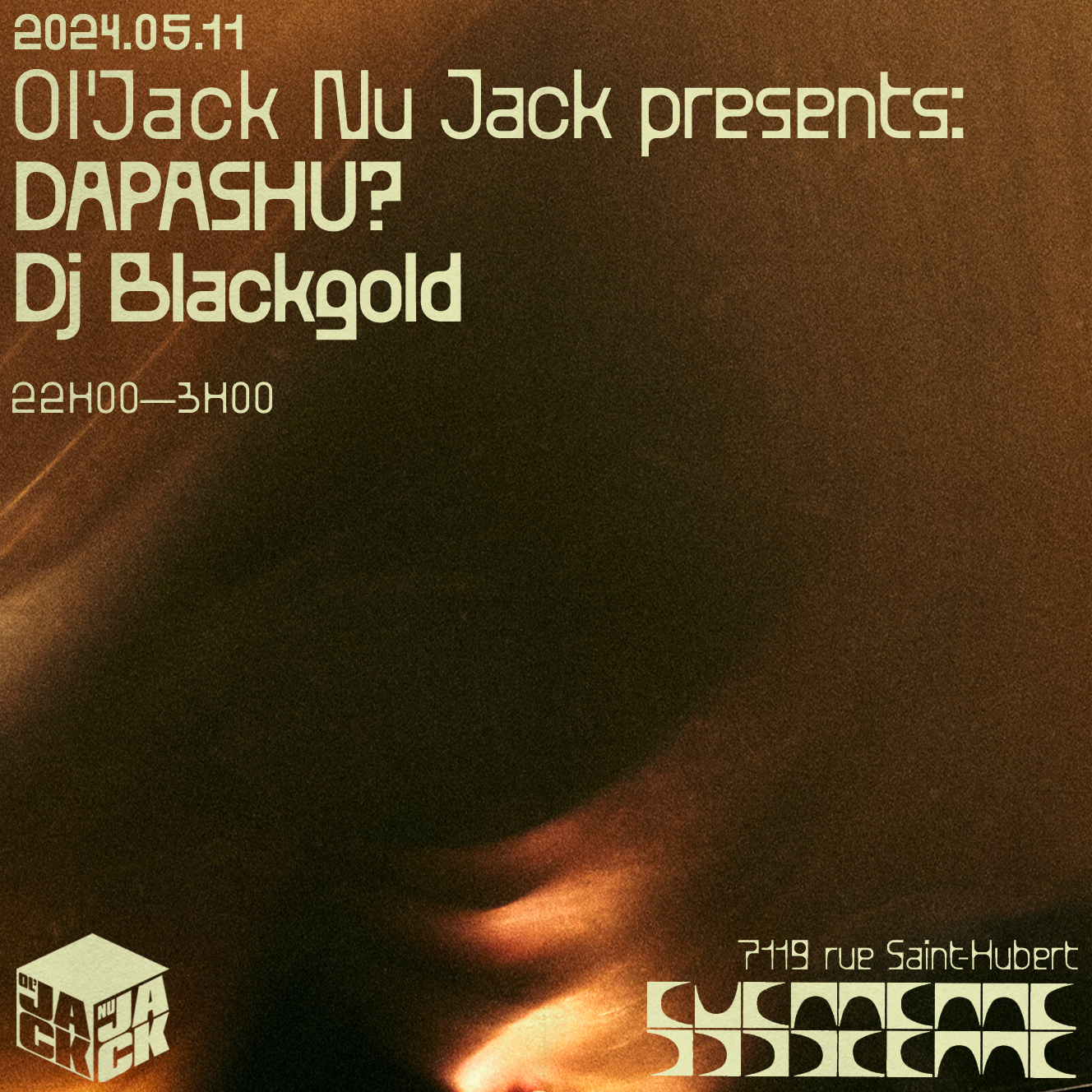 Ol'Jack Nu Jack presents: DAPASHU? + DJ BlackGold - フライヤー表