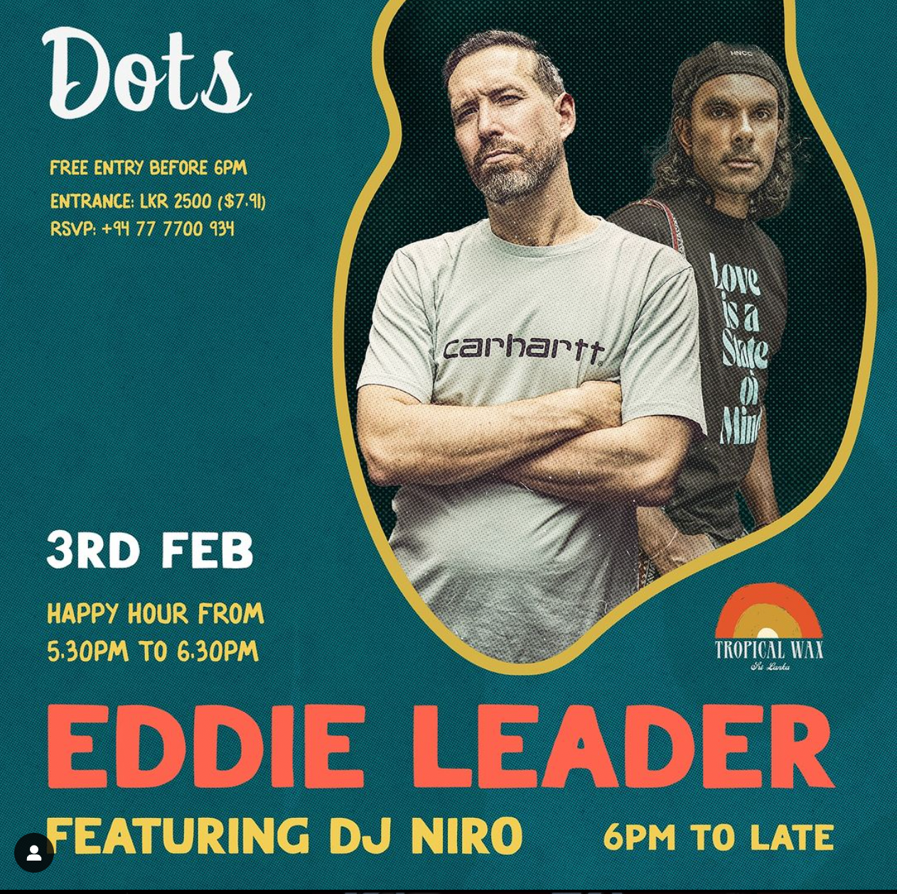 Dots presents Eddie Leader - Página frontal
