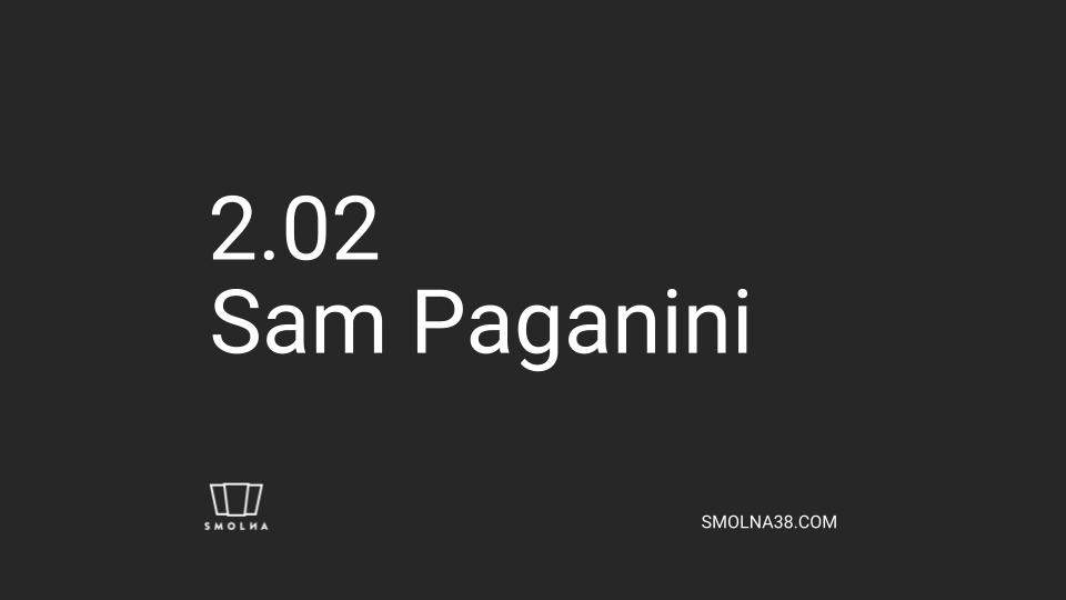 Smolna: Sam Paganini - Página frontal