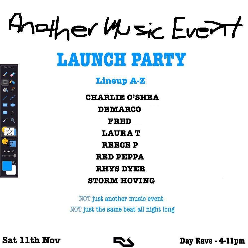 Another Music Event - The Launch - フライヤー裏