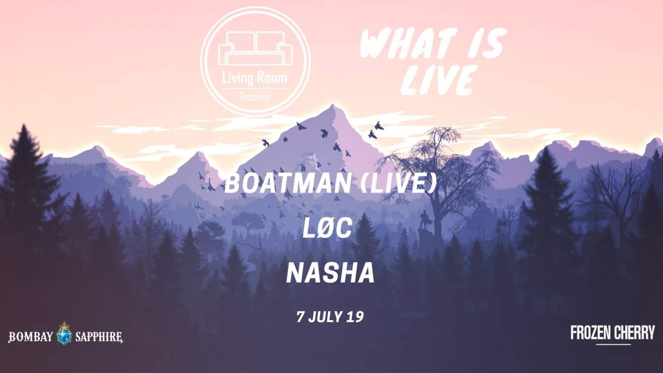 What Is Live with Boatman - フライヤー表