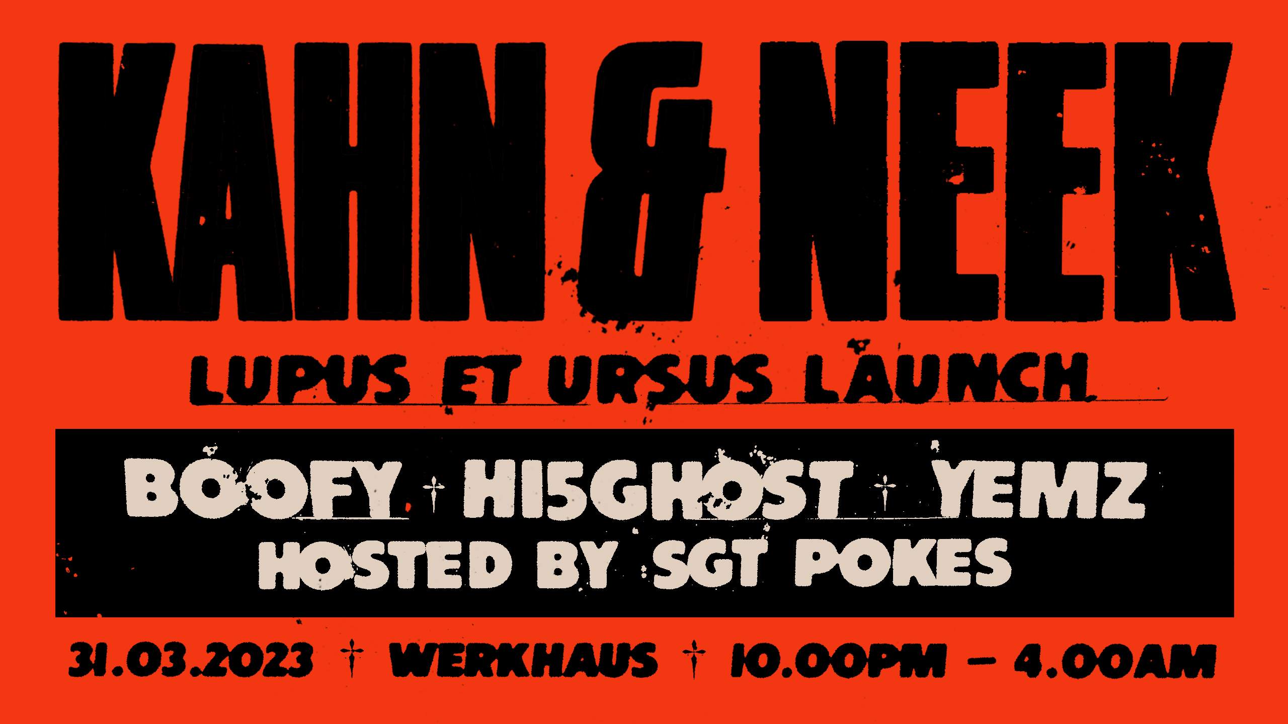 Kahn & Neek Lupus et Ursus Album Launch  - Página frontal