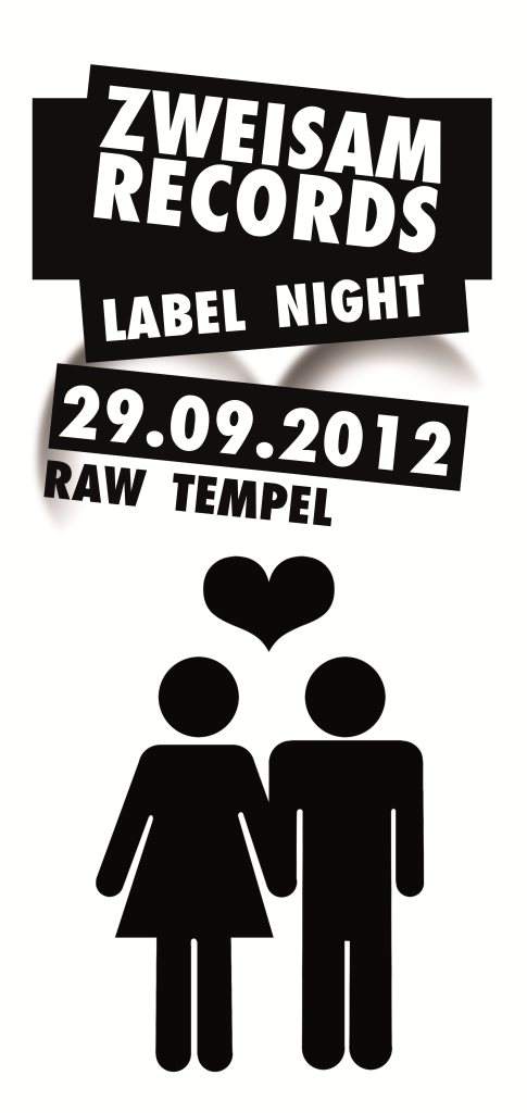 Zweisam Records Label Night - フライヤー表