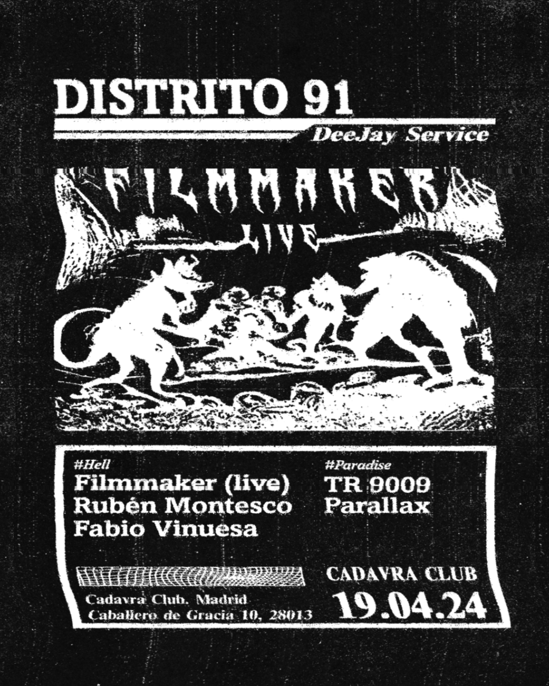 Distrito 91 presents Filmmaker live - フライヤー表