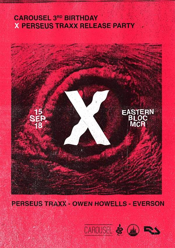 Carousel 3rd Birthday with Perseus Traxx - フライヤー表