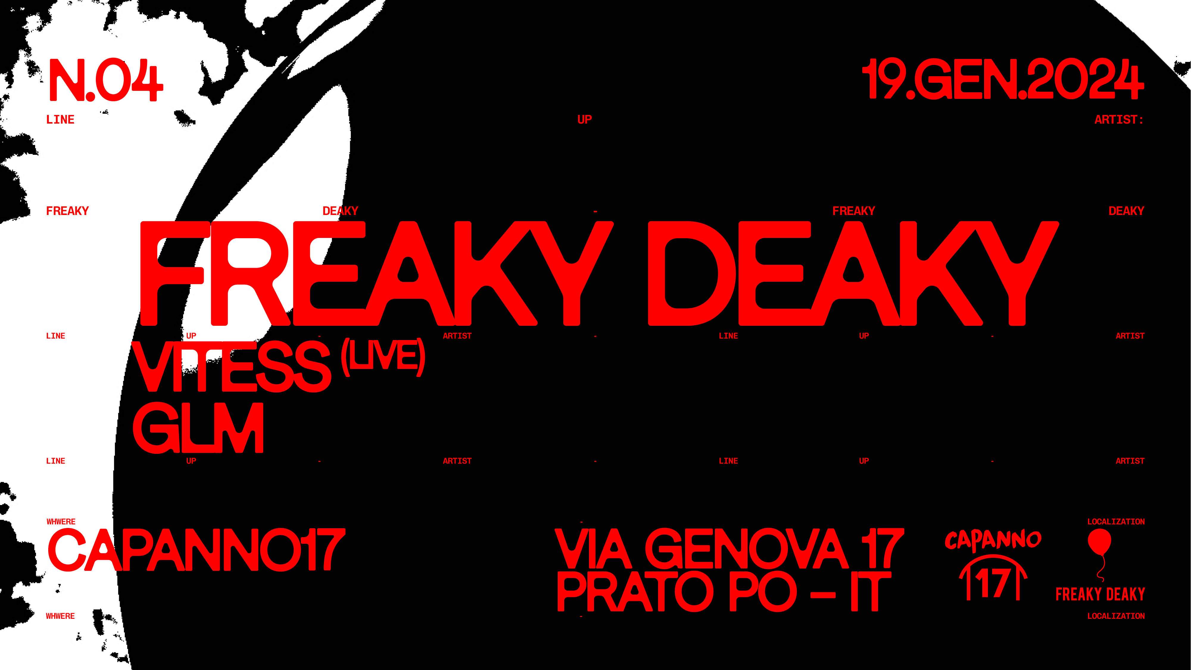 Freaky Deaky with Vitess(Live) - Glm - Página frontal