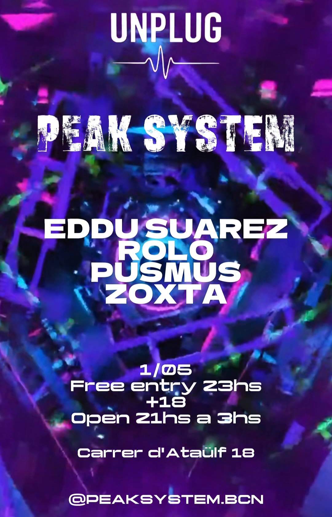 PEAK SYSTEM at Unplugbcn, Barcelona
