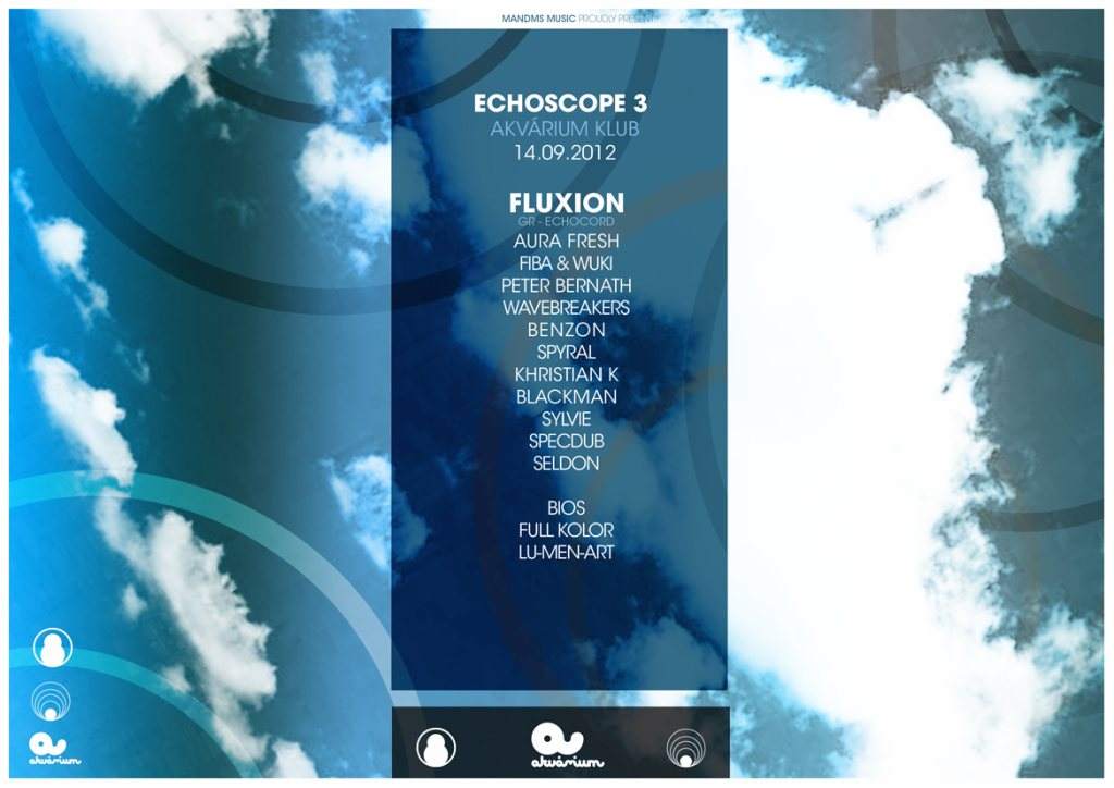 Echoscope 3 with Fluxion  - フライヤー裏
