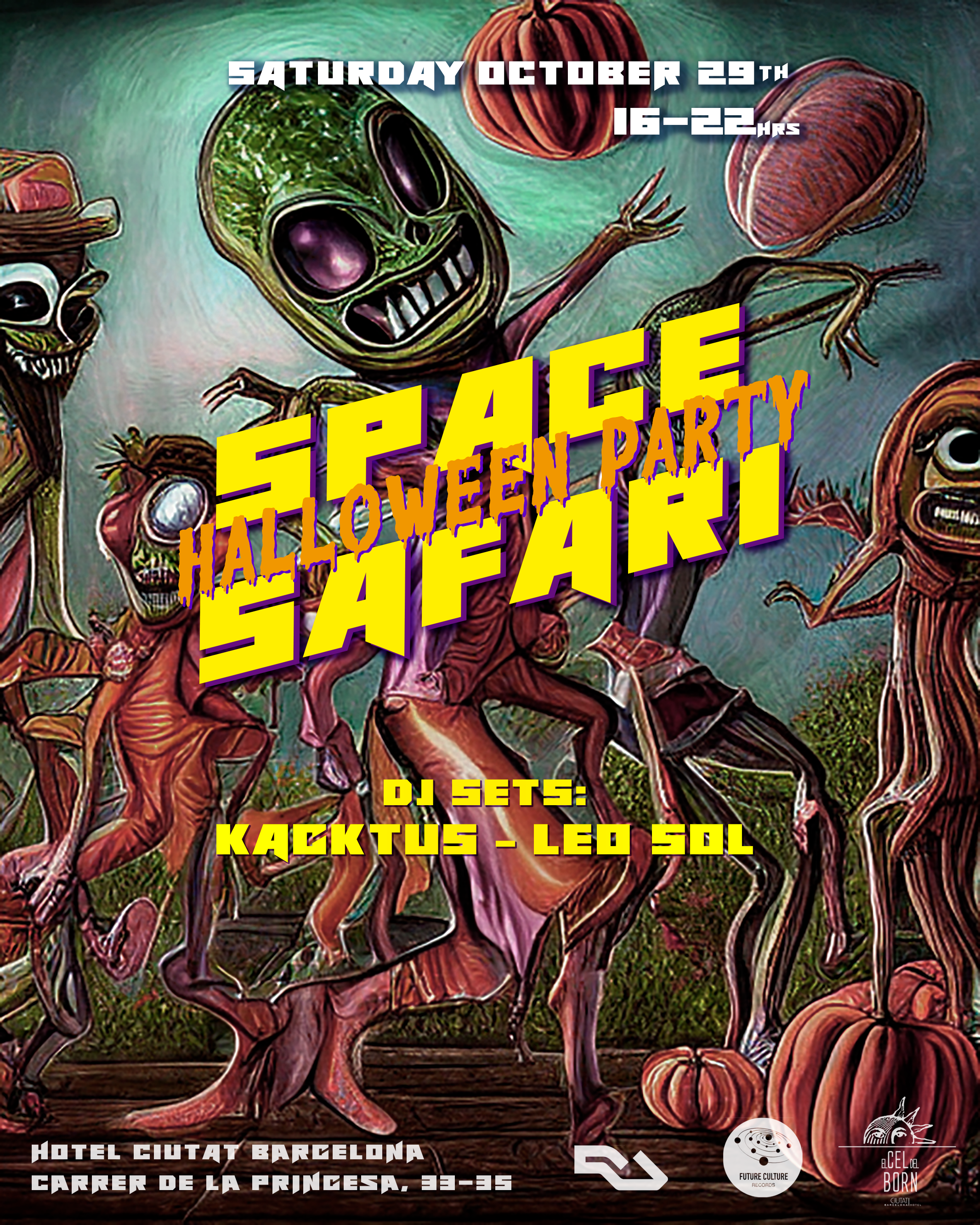 Space Safari: Halloween Party - Página frontal