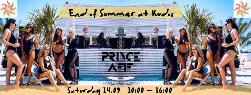 End of Summer at Kudos Beach Club with Prince Afif - フライヤー表