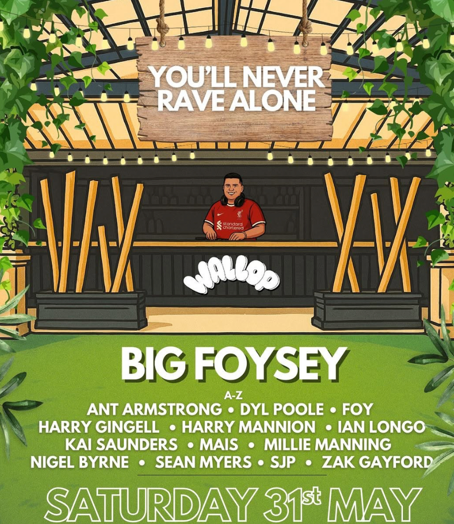 Wallop Presents: You'll Never Rave Alone at WaV, Liverpool