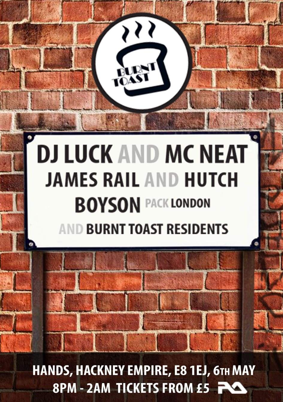 Burnt Toast Launch with DJ Luck & MC Neat - Página frontal