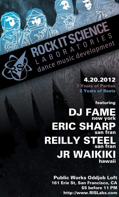 Rock It Science Labs: 7 Years of Parties, 2 Years of Beats - フライヤー表