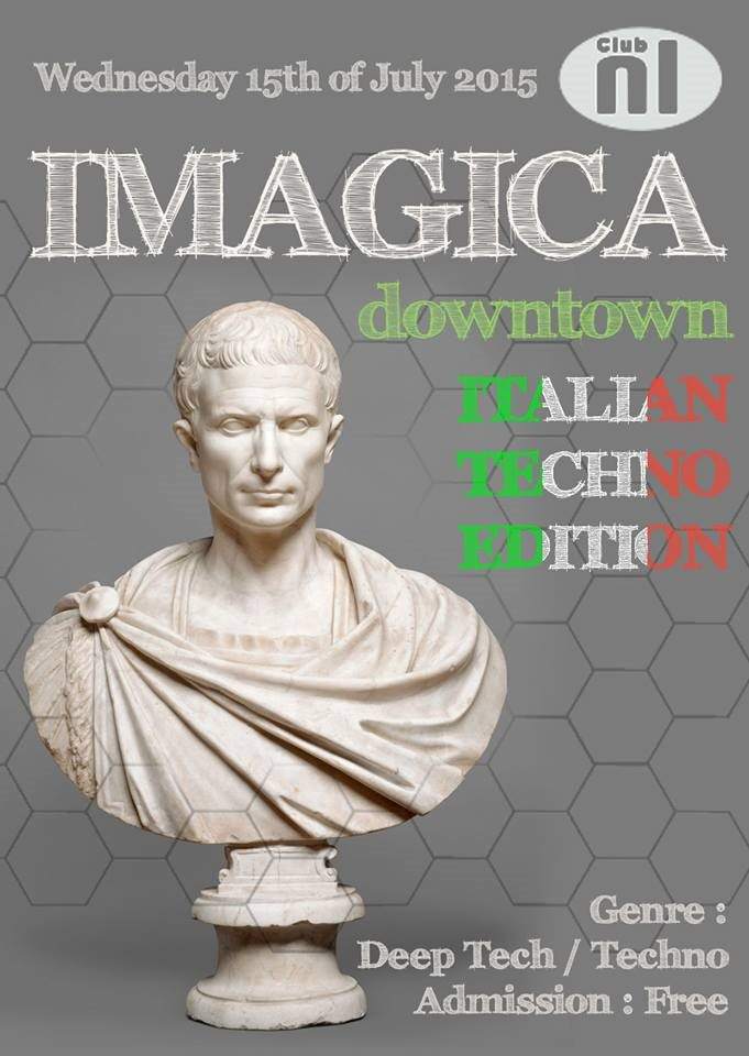 Imagica Downtown Italian Techno Edition - フライヤー表