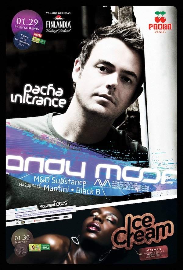 Pacha In Trance: Andy Moor - フライヤー表