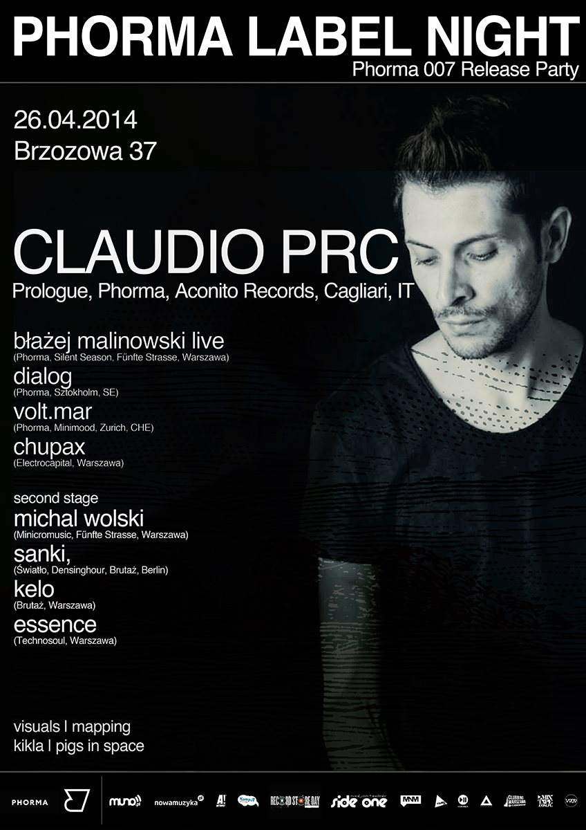 Phorma Label Night / Claudio PRC / Phorma 007 Release Party - Página frontal