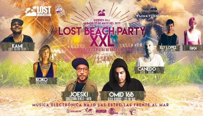 Lost Beach Party XXL - フライヤー表