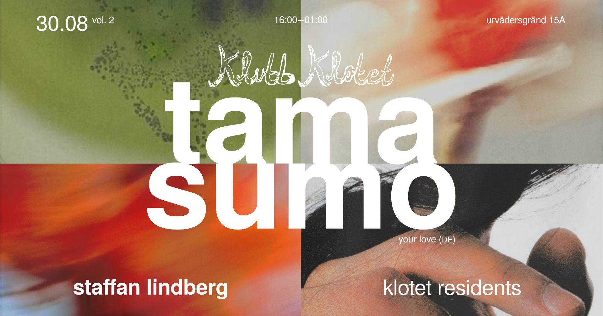 Klubb Klotet Vol.2 - Tama Sumo (Your Love), Staffan Lindberg (Studio ...