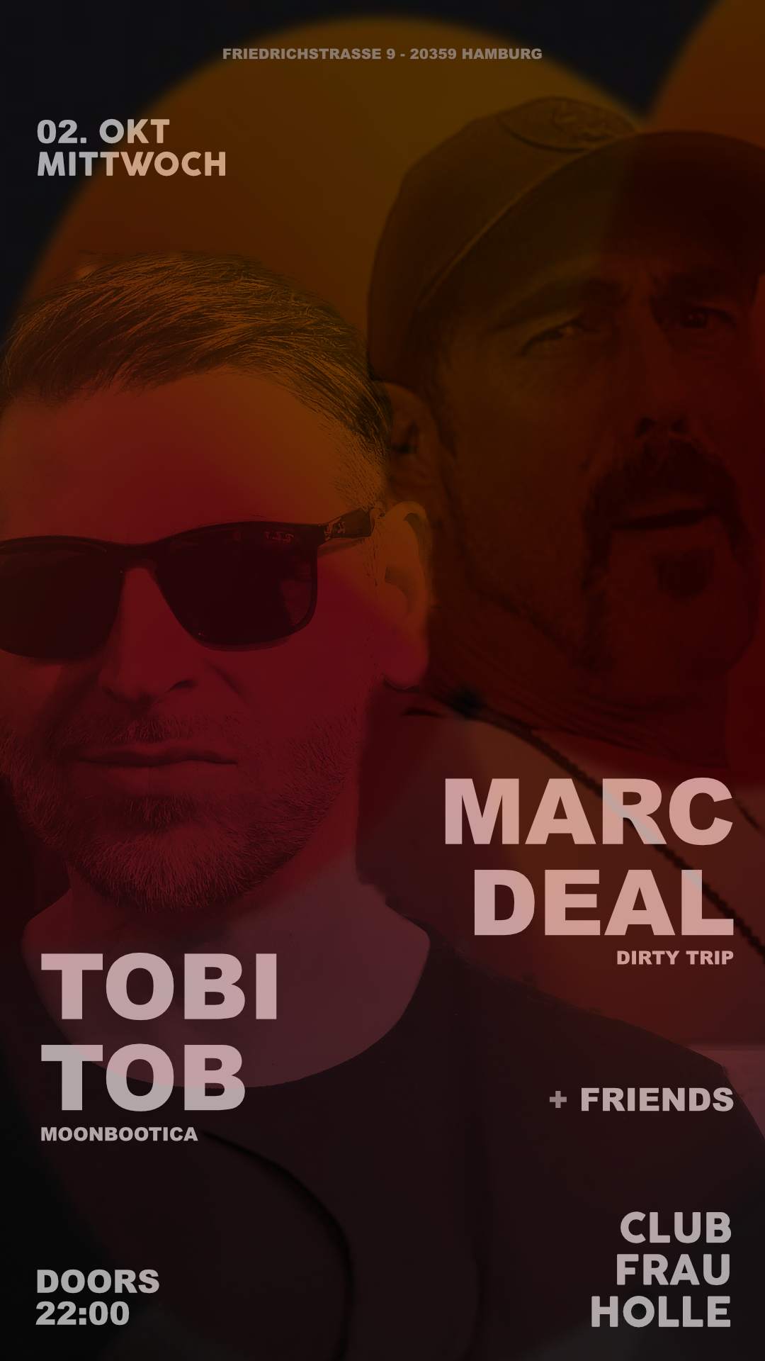TOBITOB MOONBOOTICA MARC DEAL Mittwoch 22 00 At Club Frau Holle 