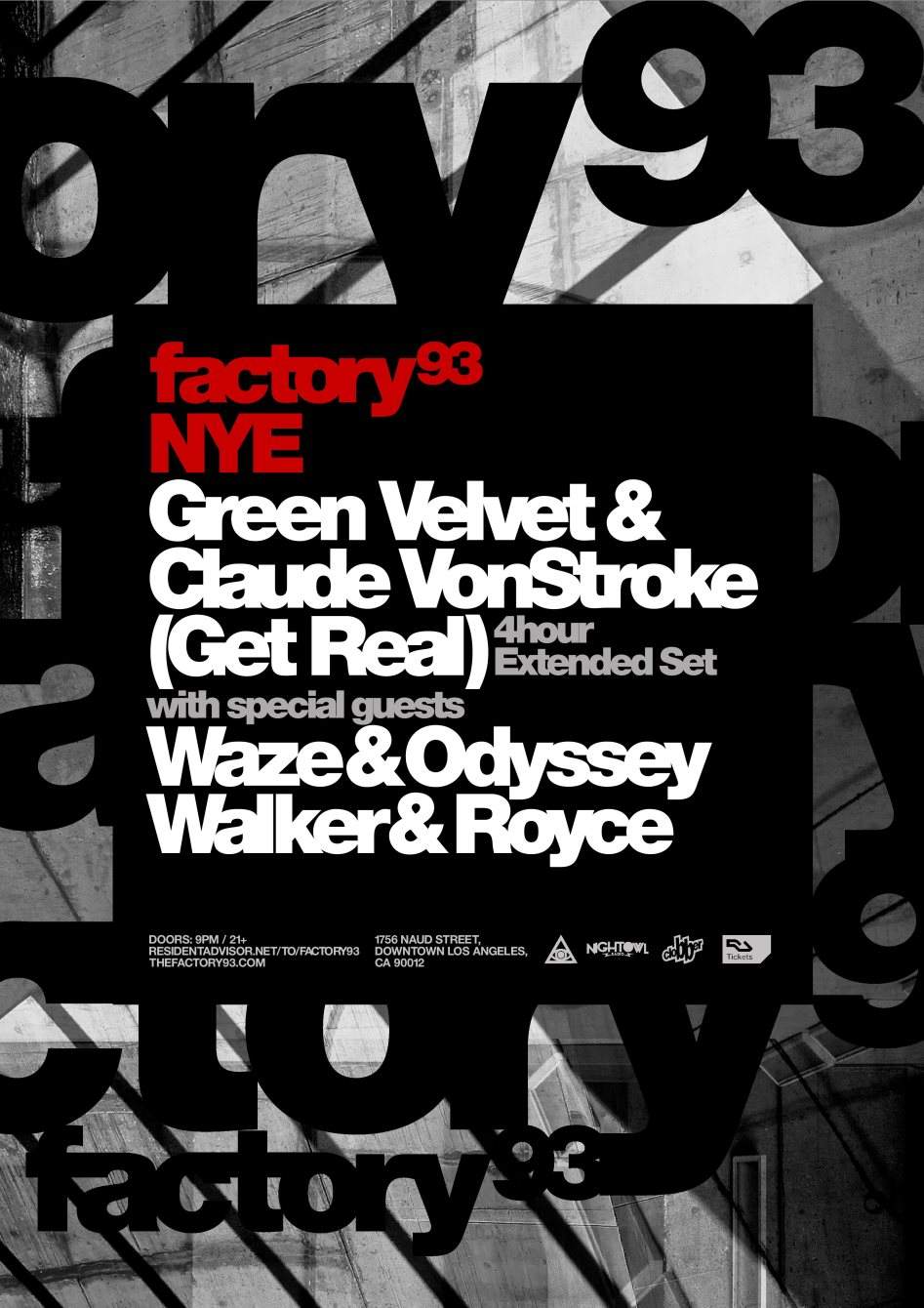 Factory 93 presents Get Real (Green Velvet & Claude Vonstroke) - Página frontal