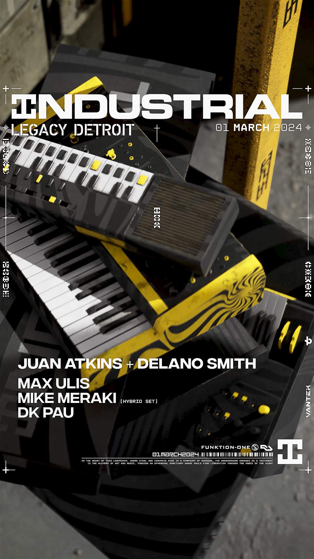 LEGACY DETROIT - Juan Atkins & Delano Smith - フライヤー表