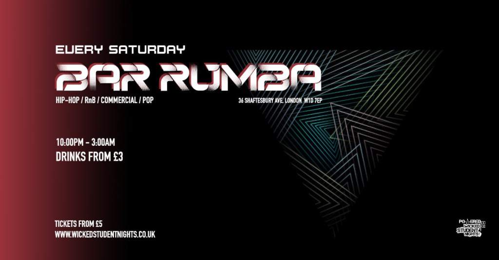 BAR Rumba - Every Saturday // Student Party (£3 Drinks) - Página frontal