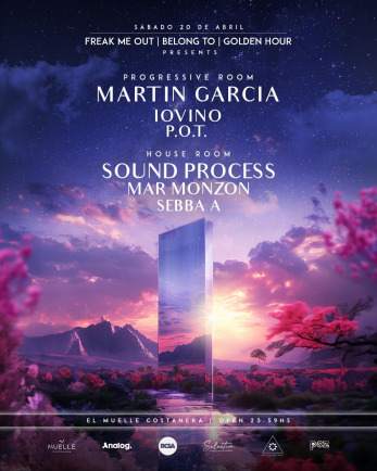 Martin Garcia + Sound Process & MORE ARTISTS - by FREAK ME OUT - フライヤー表