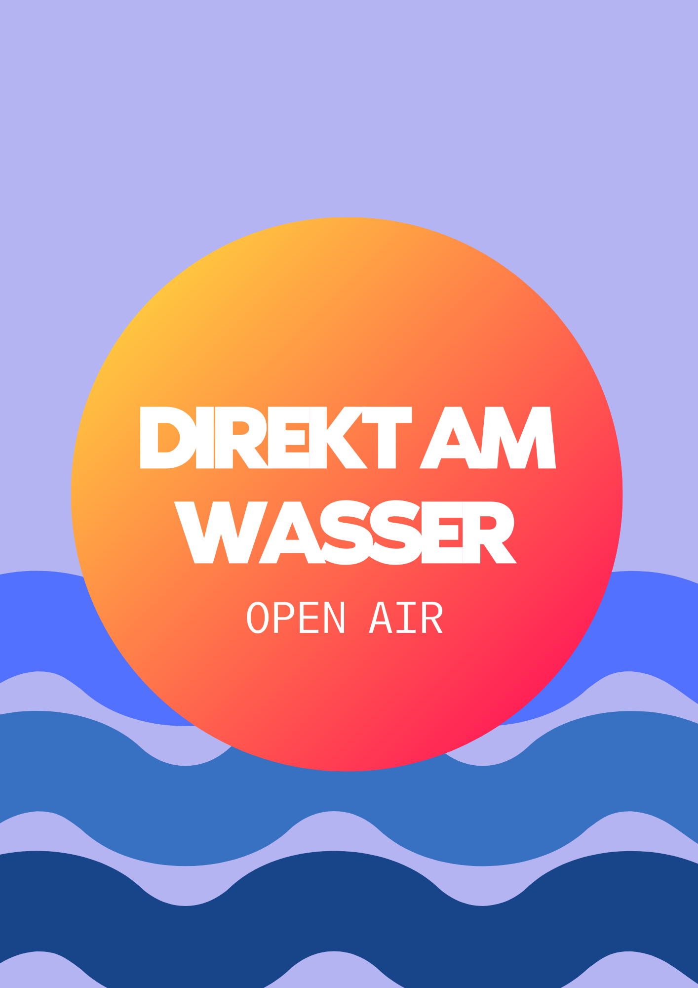 OPEN AIR DIREKT AM WASSER - FREE - フライヤー表
