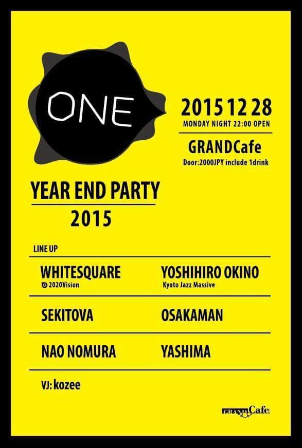 One -Year end Party 2015- - フライヤー表