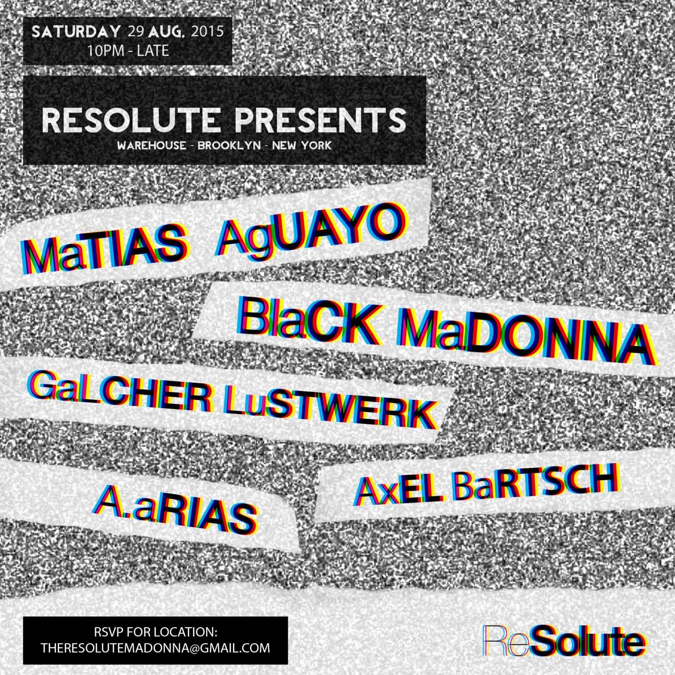 Resolute with Matias Aguayo, The Black Madonna, Galcher Lustwerk, and More - Página frontal