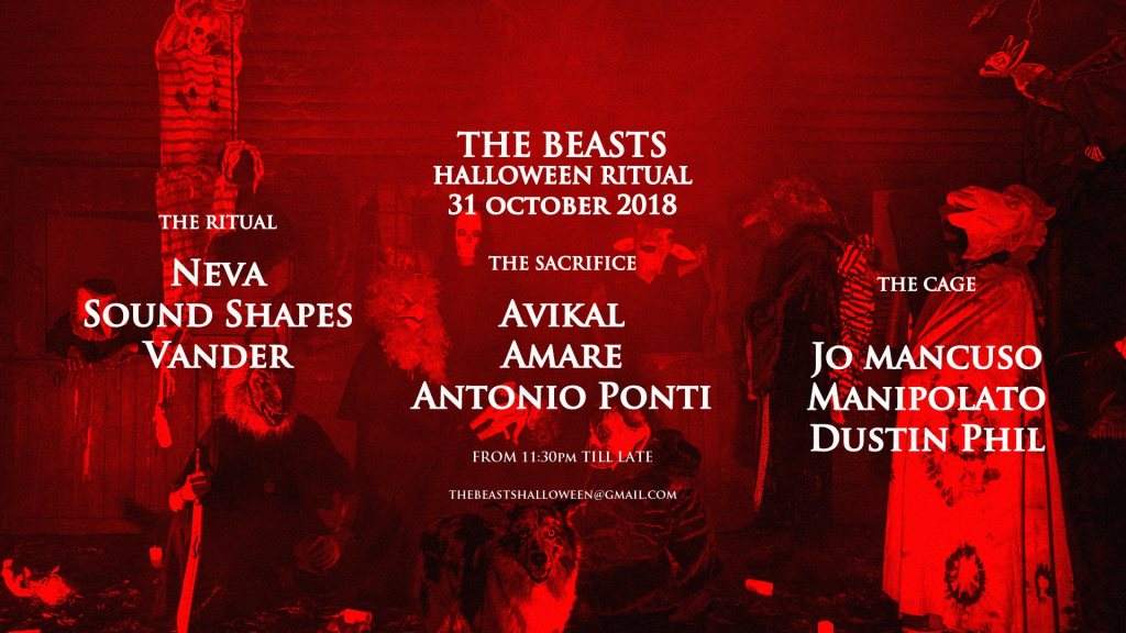 The Beasts - Halloween Ritual - フライヤー表