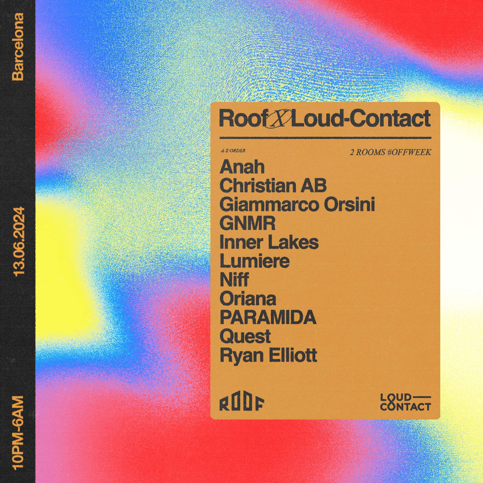 Roof x Loud-Contact - Off Week - フライヤー裏