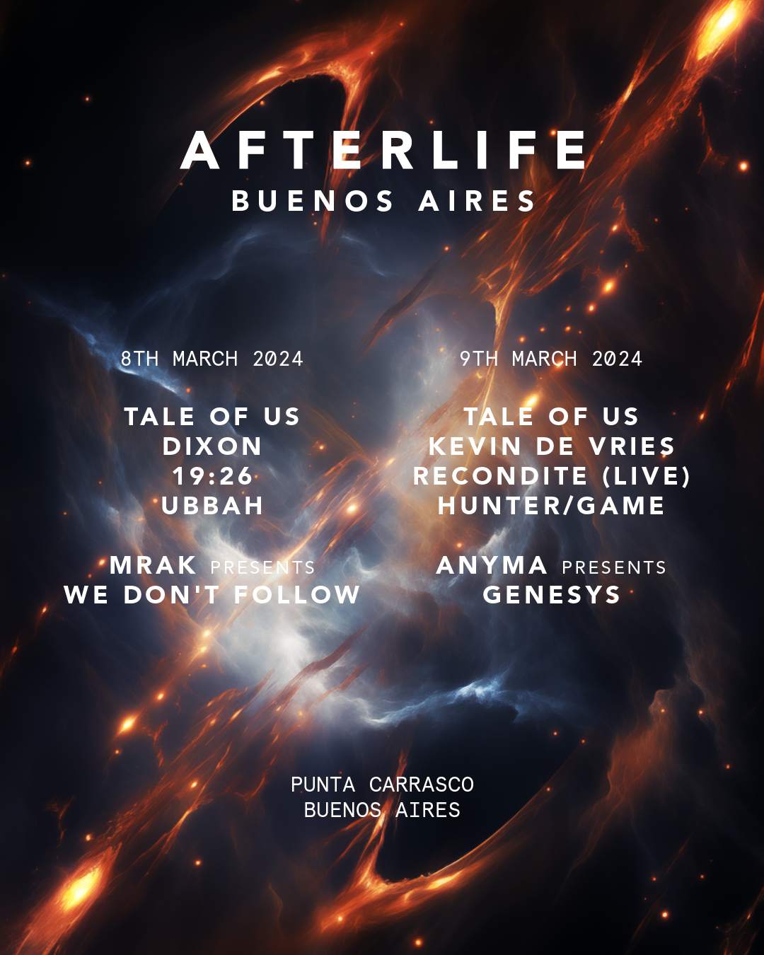 Afterlife Buenos Aires 2024 - フライヤー裏