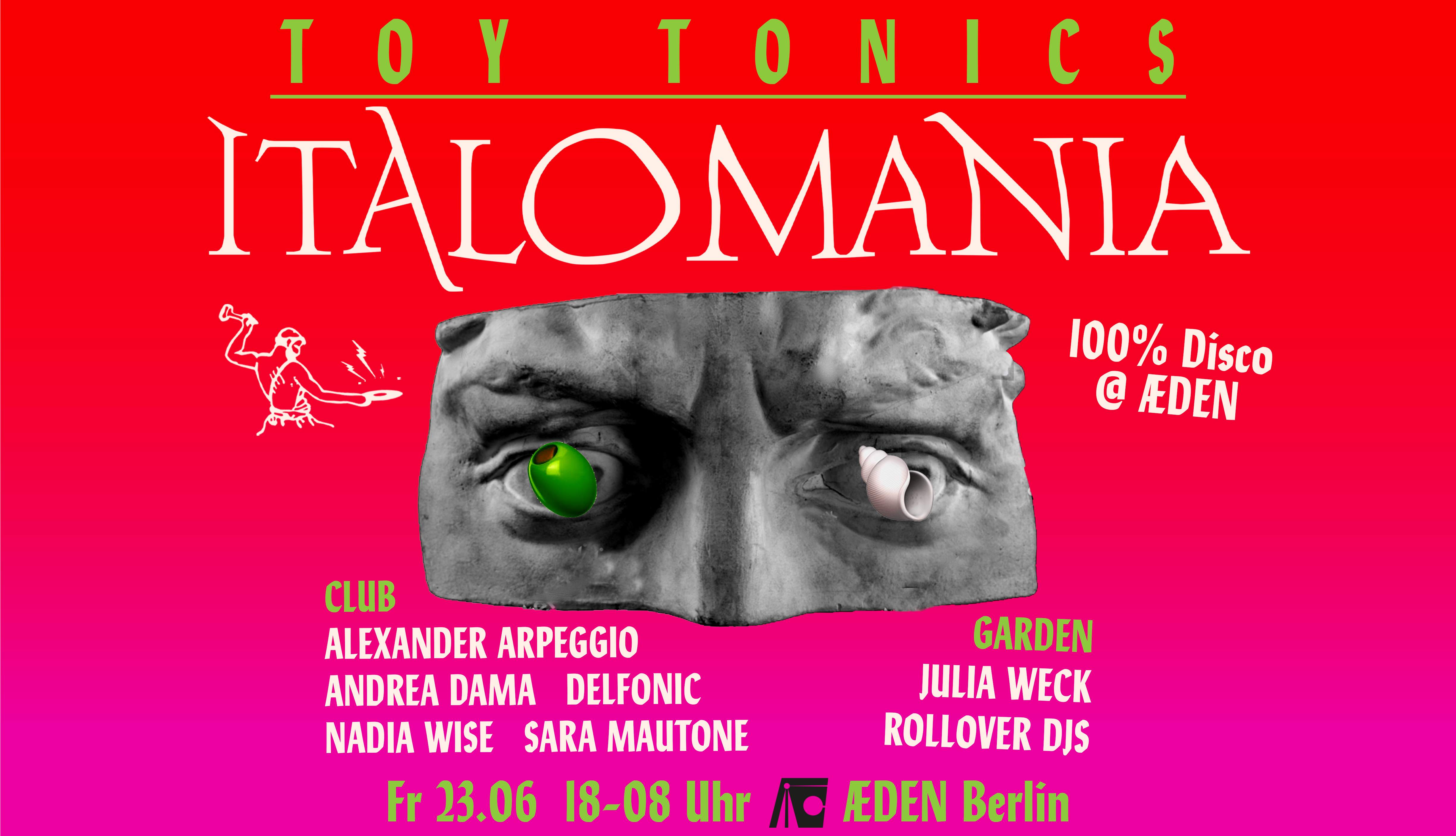 Toy Tonics presents ITALOMANIA - Página frontal