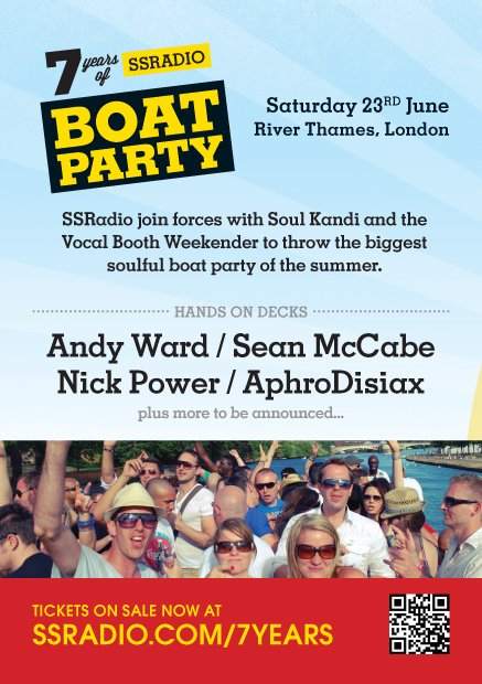 7 Years of Ssradio London Boat Party - Página trasera
