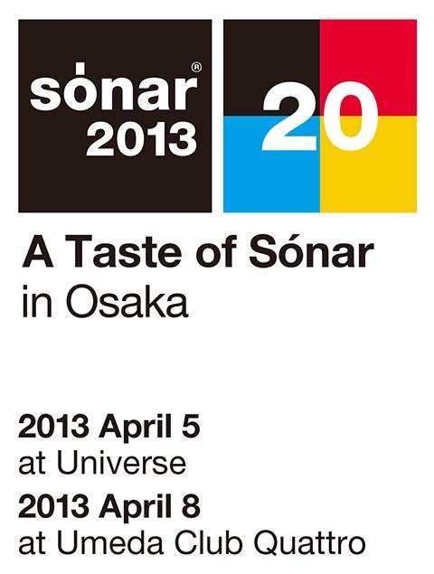 A Taste of Sónar in Osaka - フライヤー表