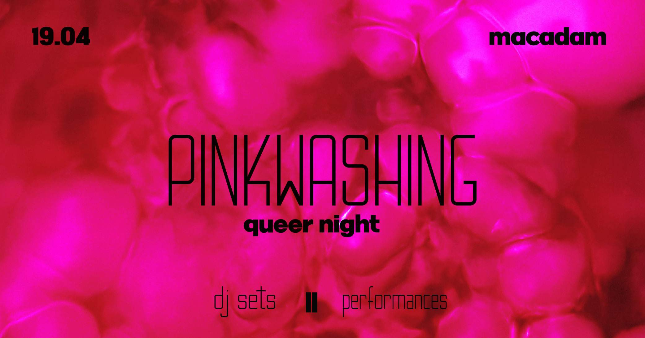 Pinkwashing: Queer Party - フライヤー表