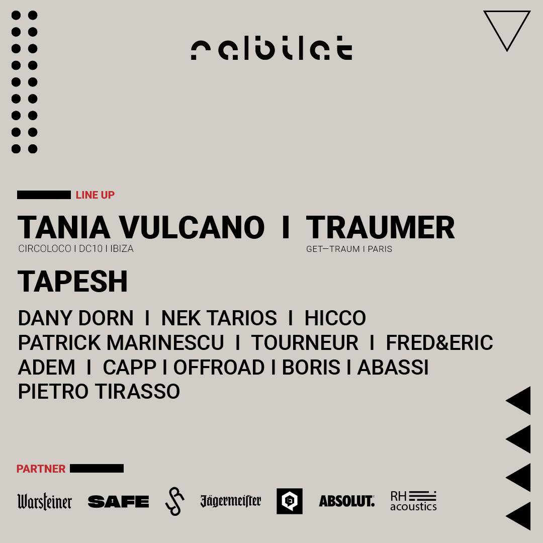 Rabiat - Autumn Edition 2023 I Tania Vulcano & Traumer - フライヤー表