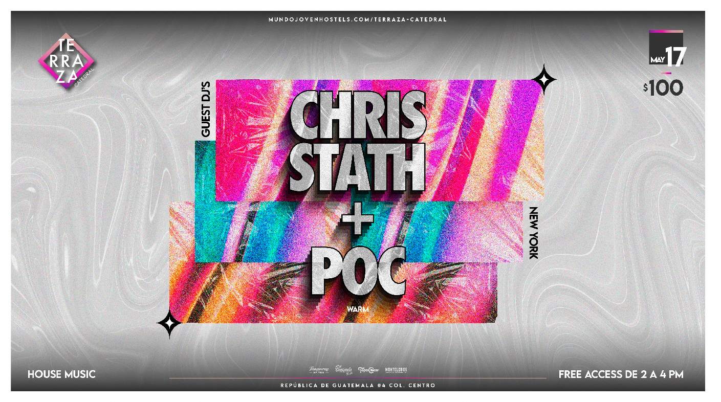 Chris Stath + Poc - フライヤー表