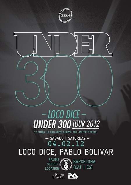 Under 300 - Barcelona - フライヤー表